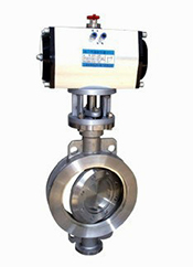 D973H、D973Y三偏心對夾硬密封電動蝶閥